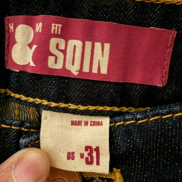 H&M Women SQIN Skinny denim jeans size 31 - Picture 3 of 3